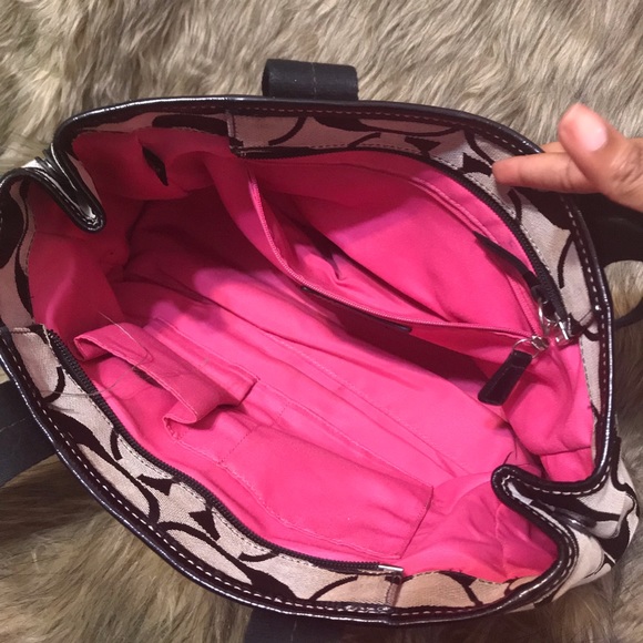 Black & Gray Coach Bag - Picture 5 of 6